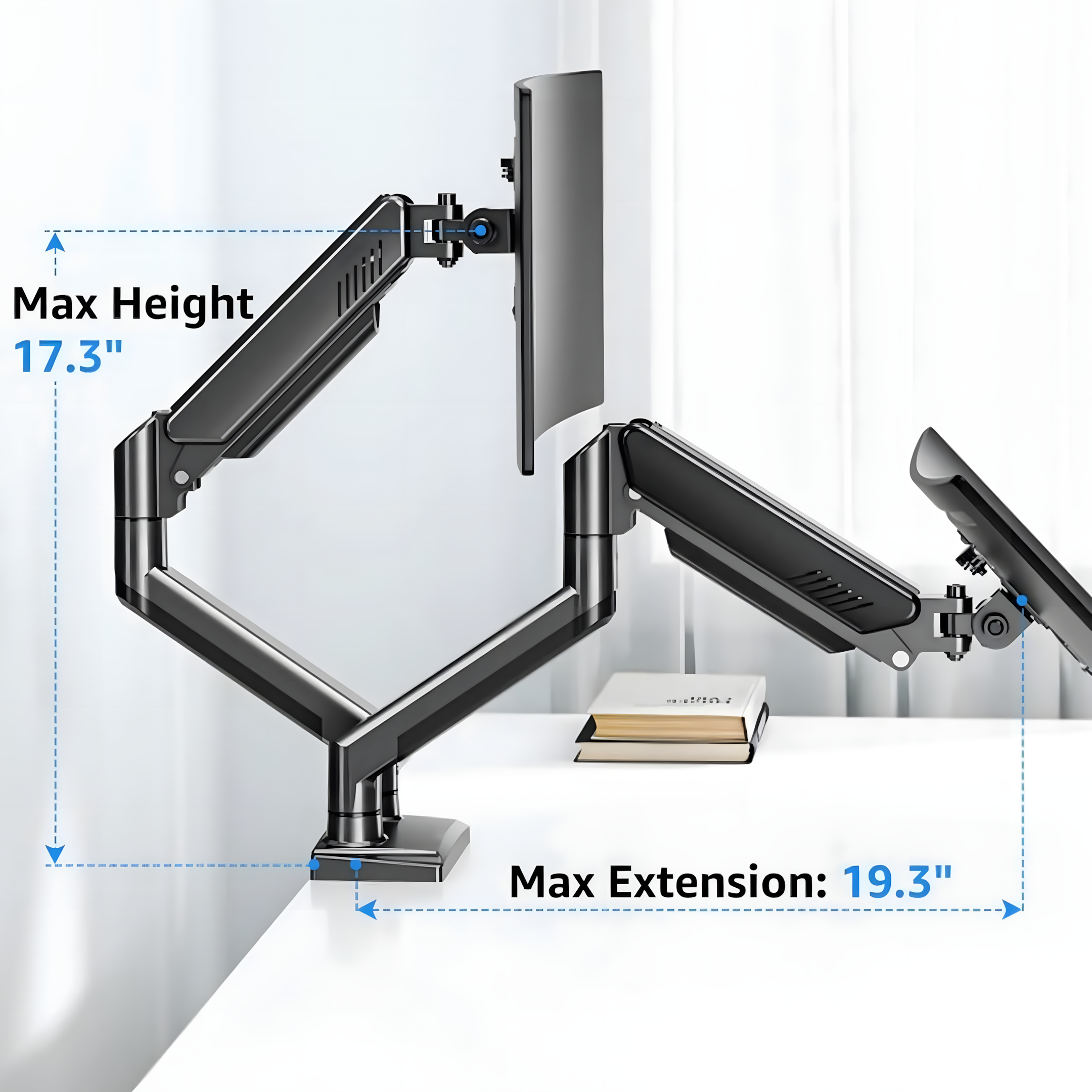 the Aryl™ Gas Spring Monitor Arm Pro