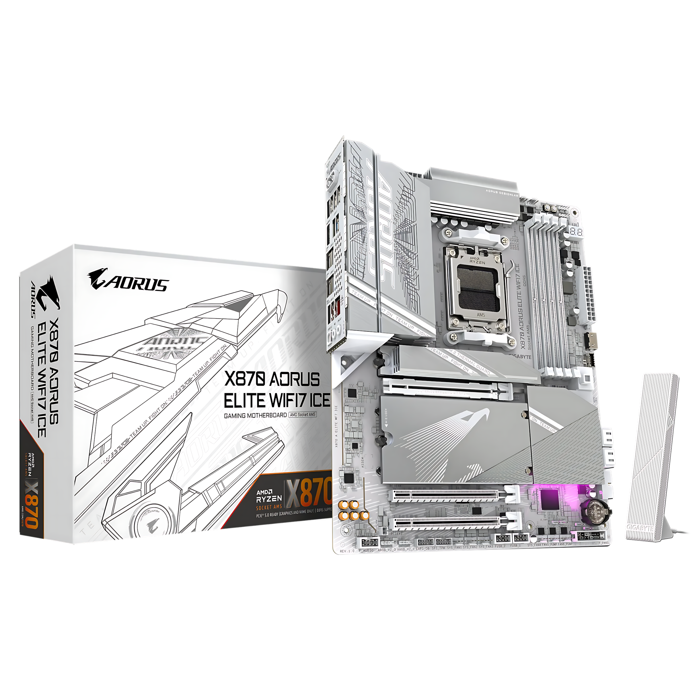 Gigabyte X870 Aorus Elite Wifi 7 Ice