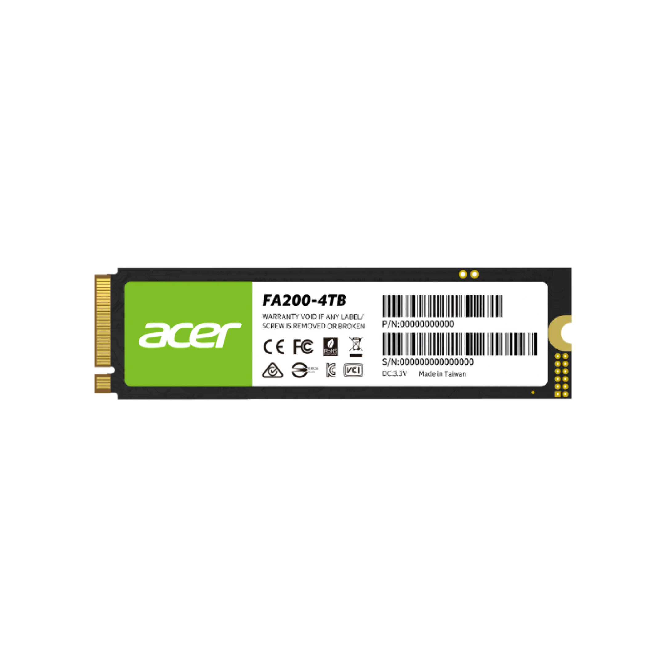 Acer FA200 PCIe 4.0 M.2 NVMe