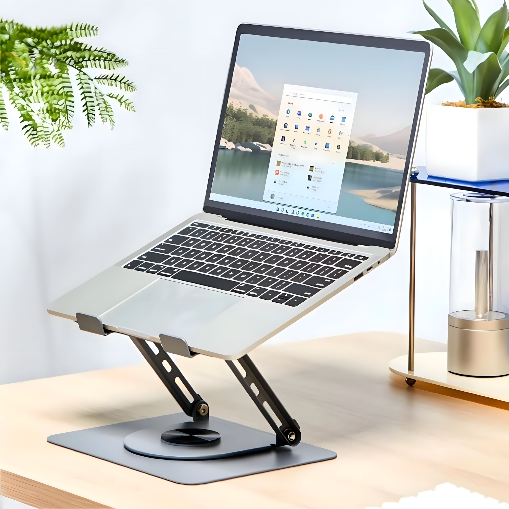 the Aryl™ 360° Rotating Foldable Laptop Stand