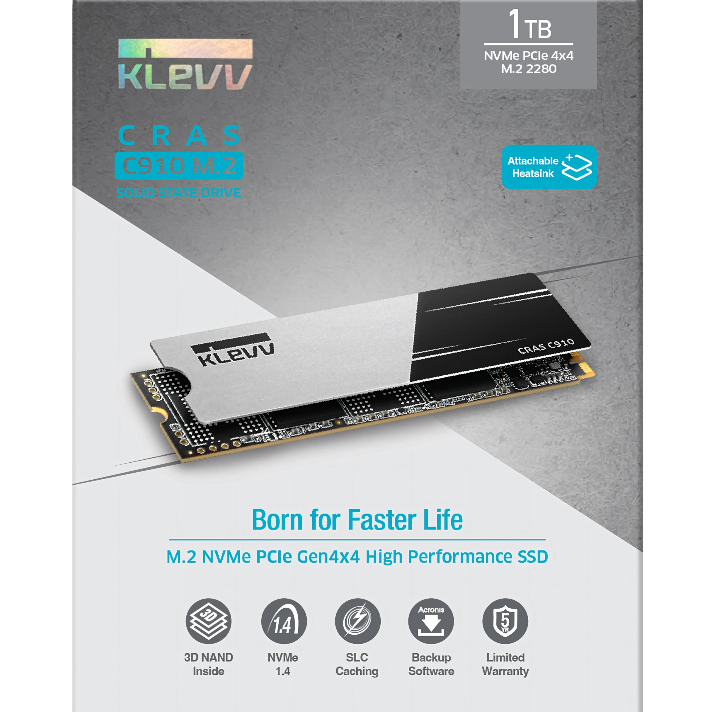 Klevv Cras C910 PCIe 4.0 M.2 NVMe