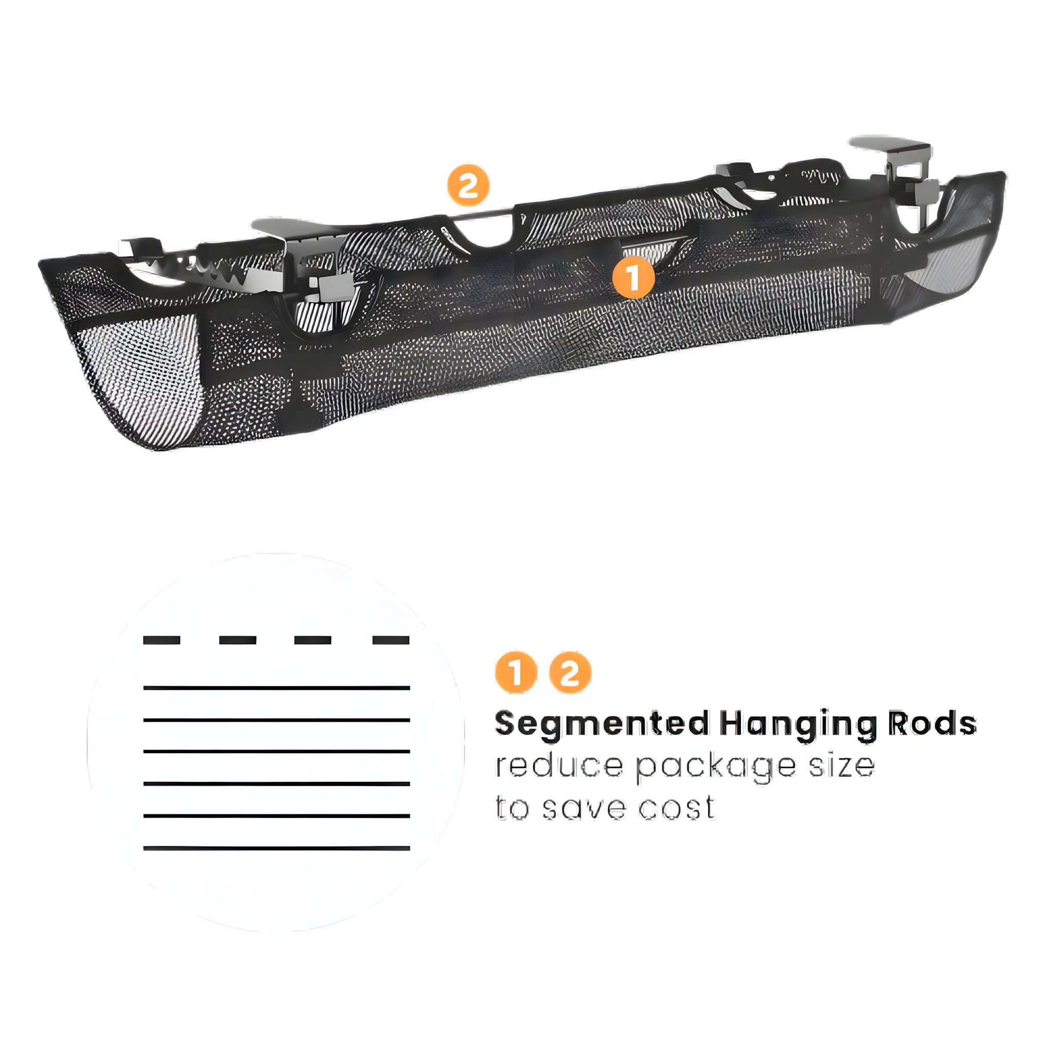 the Aryl™ Clamp-On Mesh Cable Management