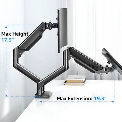 the Aryl™ Gas Spring Monitor Arm Pro
