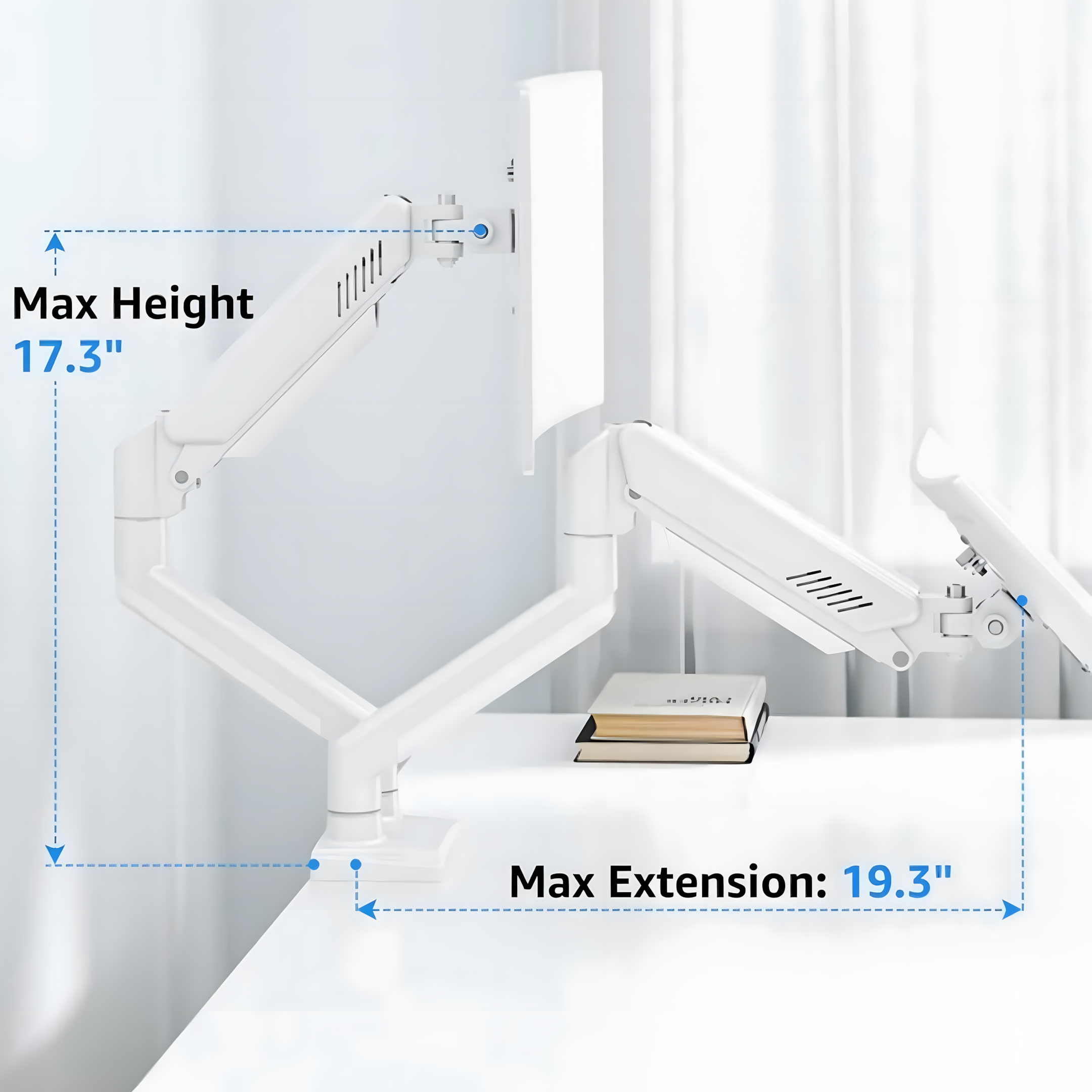 the Aryl™ Gas Spring Monitor Arm Pro