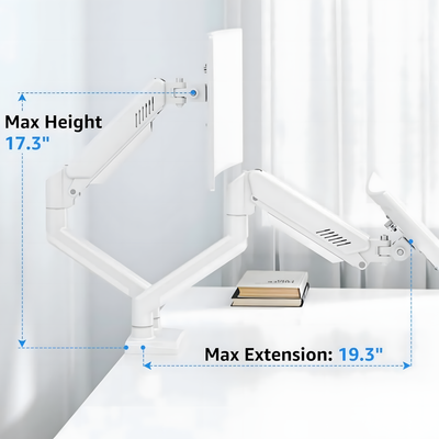 the Aryl™ Gas Spring Monitor Arm Pro