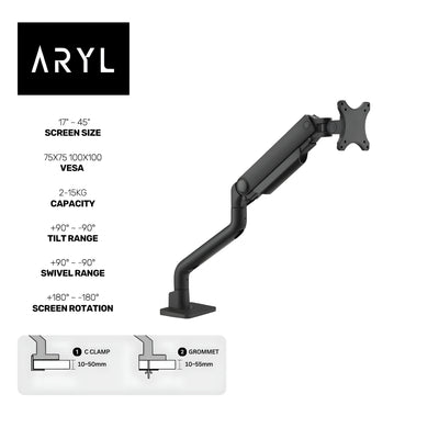 the Aryl™ Prime Monitor Arm