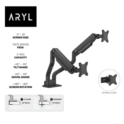 the Aryl™ Prime Monitor Arm