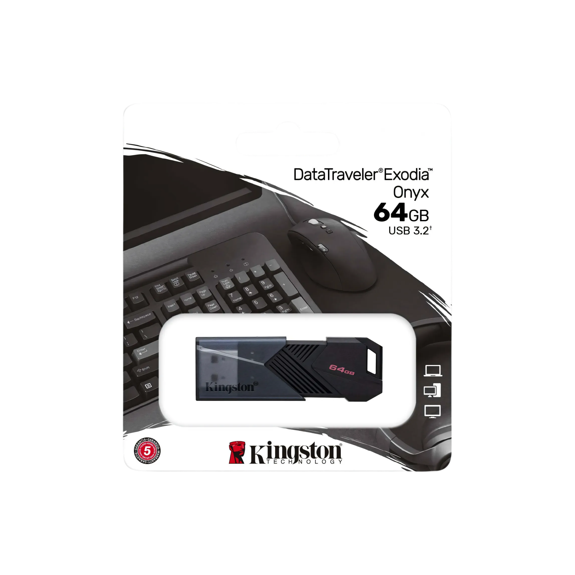 Kingston DataTraveler Exodia Onyx USB Flash Drive