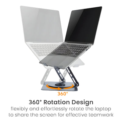 the Aryl™ 360° Rotating Foldable Laptop Stand