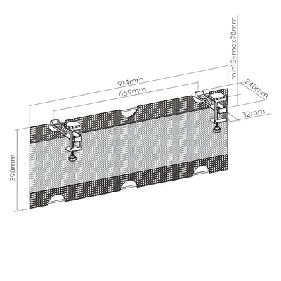 the Aryl™ Clamp-On Mesh Cable Management